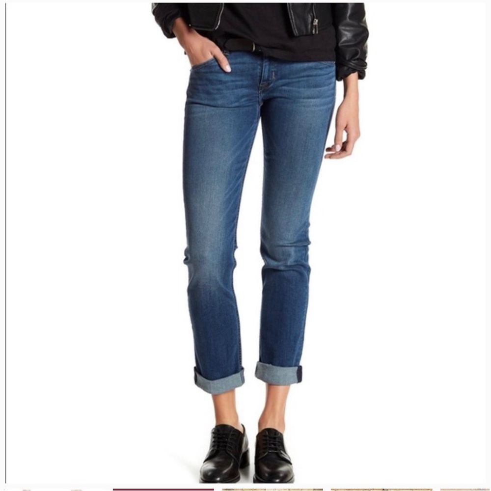 Hudson Bacara Straight Flood Cuff Jeans
